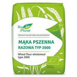 MĄKA PSZENNA RAZOWA TYP 2000 BIO 1 kg - BIO PLANET BIO PLANET - seria MĄKI I SKROBIE