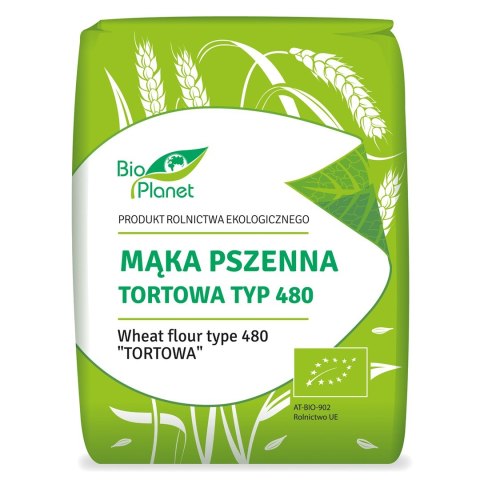 MĄKA PSZENNA TORTOWA TYP 480 BIO 1 kg - BIO PLANET BIO PLANET - seria MĄKI I SKROBIE MĄKA PSZENNA TORTOWA TYP 480 BIO 1 kg - BIO PLANET BIO PLANET - seria MĄKI I SKROBIE