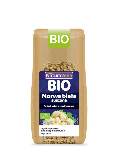 MORWA BIAŁA SUSZONA BIO 100 g - NATURAVENA NATURAVENA BIO MORWA BIAŁA SUSZONA BIO 100 g - NATURAVENA NATURAVENA BIO
