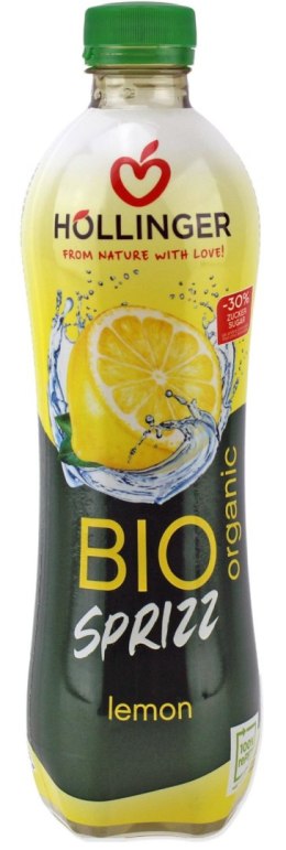 NAPÓJ GAZOWANY CYTRYNOWY 30 % MNIEJ CUKRU BIO 500 ml - HOLLINGER HOLLINGER (soki, nektary, napoje, syropy)