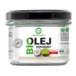 OLEJ KOKOSOWY BEZWONNY BIO 180 ml - BIOFOOD BIOFOOD (soki, przetwory, octy, olej kokosowy)