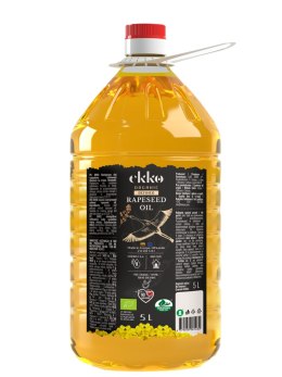 OLEJ RZEPAKOWY RAFINOWANY TŁOCZONY NA ZIMNO OMEGA-3 BIO 5 L - HORECA (EKKO) HORECA BIO - pozostałe