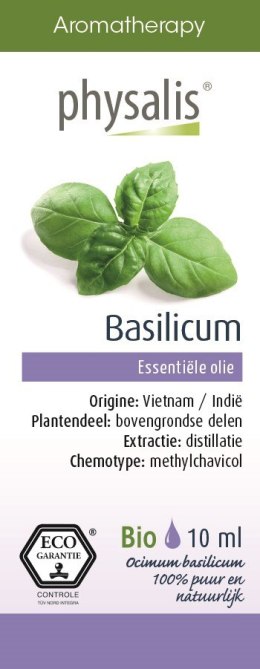 OLEJEK ETERYCZNY BAZYLIA POSPOLITA ECO 10 ml - PHYSALIS PHYSALIS (olejki eteryczne, suplementy)