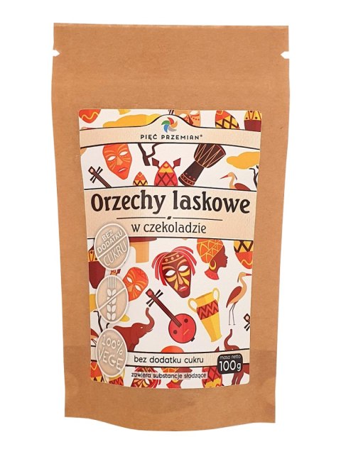 ORZECHY LASKOWE W CZEKOLADZIE BEZ DODATKU CUKRÓW BEZGLUTENOWE 100 g - PIĘĆ PRZEMIAN PIĘĆ PRZEMIAN (produkty spożywcze) ORZECHY LASKOWE W CZEKOLADZIE BEZ DODATKU CUKRÓW BEZGLUTENOWE 100 g - PIĘĆ PRZEMIAN PIĘĆ PRZEMIAN (produkty spożywcze)