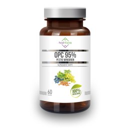 PESTKI WINOGRON EKSTRAKT 95 % OPC (450 mg) 60 KAPSUŁEK - SOUL FARM SOUL FARM (witaminy i ekstrakty)