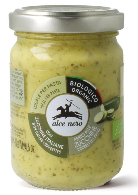 PESTO Z CUKINII BIO 130 g - ALCE NERO ALCE NERO (włoskie produkty) PESTO Z CUKINII BIO 130 g - ALCE NERO ALCE NERO (włoskie produkty)