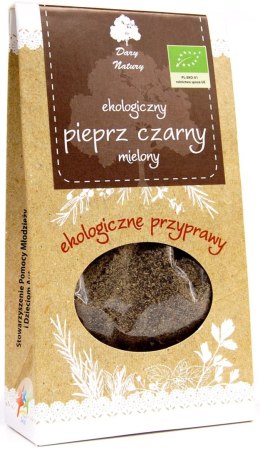PIEPRZ CZARNY MIELONY BIO 50 g - DARY NATURY DARY NATURY - przyprawy i zioła