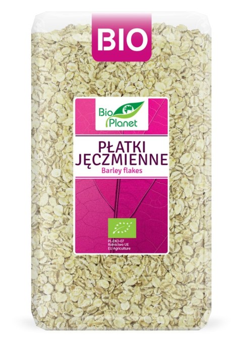 PŁATKI JĘCZMIENNE BIO 600 g - BIO PLANET BIO PLANET - seria RÓŻOWA (płatki, otręby, musli) PŁATKI JĘCZMIENNE BIO 600 g - BIO PLANET BIO PLANET - seria RÓŻOWA (płatki, otręby, musli)