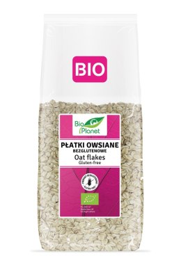 PŁATKI OWSIANE BEZGLUTENOWE BIO 600 g - BIO PLANET BIO PLANET - seria RÓŻOWA (płatki, otręby, musli)