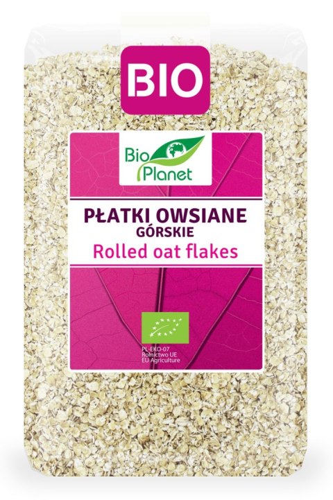 PŁATKI OWSIANE GÓRSKIE BIO 1 kg - BIO PLANET BIO PLANET - seria RÓŻOWA (płatki, otręby, musli) PŁATKI OWSIANE GÓRSKIE BIO 1 kg - BIO PLANET BIO PLANET - seria RÓŻOWA (płatki, otręby, musli)