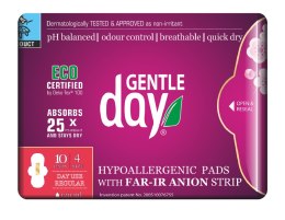 PODPASKI HIGIENICZNE Z PASKIEM ANIONOWYM NA DZIEŃ 10 szt. - GENTLE DAY GENTLE DAY (podpaski, tampony, wkładki)