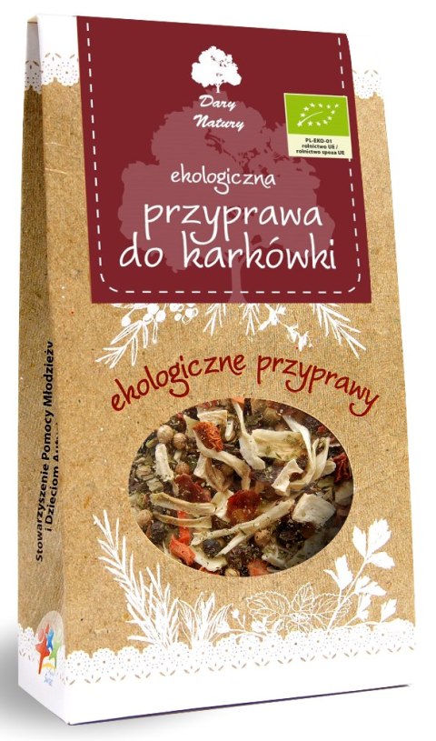 PRZYPRAWA DO KARKÓWKI BIO 40 g - DARY NATURY DARY NATURY - przyprawy i zioła PRZYPRAWA DO KARKÓWKI BIO 40 g - DARY NATURY DARY NATURY - przyprawy i zioła