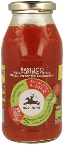 PULPA POMIDOROWA Z BAZYLIĄ BIO 500 g - ALCE NERO ALCE NERO (włoskie produkty)