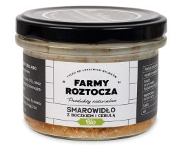 SMAROWIDŁO Z BOCZKIEM I CEBULĄ BIO 180 g (SŁOIK) - FARMY ROZTOCZA FARMY ROZTOCZA (Z PÓŁKI, w tym weki)