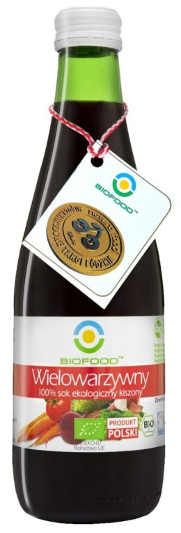 SOK WIELOWARZYWNY KISZONY NFC BEZGLUTENOWY BIO 300 ml - BIOFOOD BIOFOOD (soki, przetwory, octy, olej kokosowy)