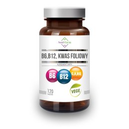 WITAMINA B6 + B12 + KWAS FOLIOWY 120 KAPSUŁEK - SOUL FARM SOUL FARM (witaminy i ekstrakty)