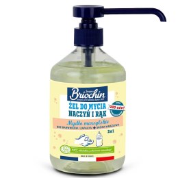ŻEL DO MYCIA NACZYŃ I RĄK NA BAZIE MYDŁA MARSYLSKIEGO ECO 500 ml - BRIOCHIN BRIOCHIN (środki czystości)