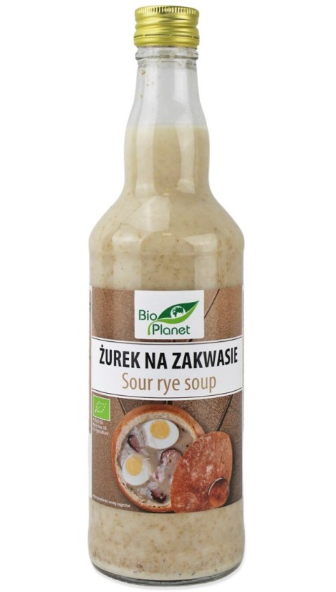 ŻUREK NA ZAKWASIE NIEPASTERYZOWANY BIO 500 ml - BIO PLANET BIO PLANET - seria INNE ŻUREK NA ZAKWASIE NIEPASTERYZOWANY BIO 500 ml - BIO PLANET BIO PLANET - seria INNE