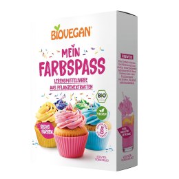BARWNIKI SPOŻYWCZE BEZGLUTENOWE BIO (6 x 8 g) 48 g - BIOVEGAN BIOVEGAN (dodatki do wypieków, drożdże)