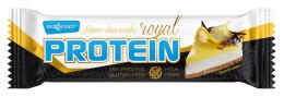 BATON PROTEINOWY O SMAKU SERNIKA CYTRYNOWEGO W BIAŁEJ POLEWIE BEZGLUTENOWY 60 g - MAXSPORT MAXSPORT (batony, kremy, makarony)
