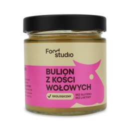 BULION WOŁOWY W PŁYNIE BEZGLUTENOWY BIO (SŁOIK) 350 ml - FOOD STUDIO FOOD STUDIO (buliony w płynie, smalce, tłuszcze)