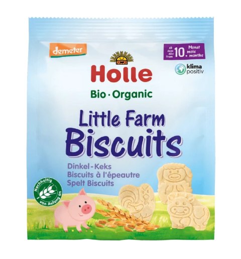 CIASTECZKA MAŁA FARMA OD 10 MIESIĄCA DEMETER BIO 100 g - HOLLE HOLLE (żywność dla niemowląt) CIASTECZKA MAŁA FARMA OD 10 MIESIĄCA DEMETER BIO 100 g - HOLLE HOLLE (żywność dla niemowląt)