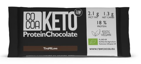 CZEKOLADA PROTEINOWA O SMAKU TIRAMISU KETO BIO 40 g - COCOA COCOA (czekolady i bakalie w surowej czekoladzie) CZEKOLADA PROTEINOWA O SMAKU TIRAMISU KETO BIO 40 g - COCOA COCOA (czekolady i bakalie w surowej czekoladzie)