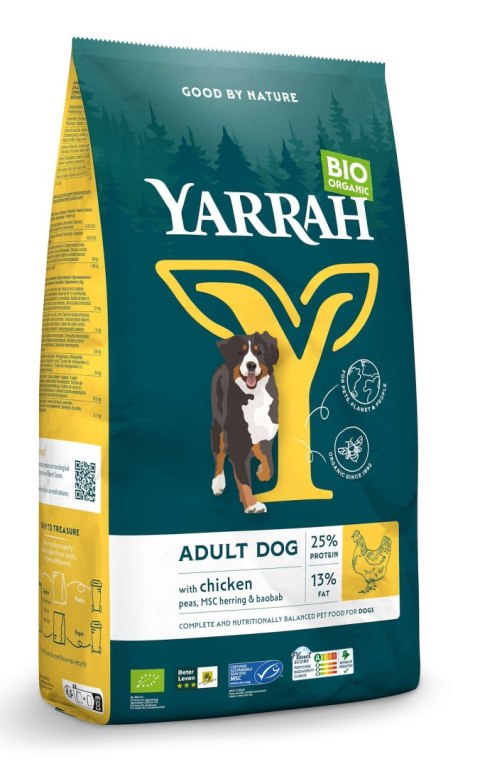 (DLA PSA DOROSŁEGO) KARMA Z KURCZAKIEM BIO 2 kg - YARRAH YARRAH (karma dla kotów i psów) (DLA PSA DOROSŁEGO) KARMA Z KURCZAKIEM BIO 2 kg - YARRAH YARRAH (karma dla kotów i psów)