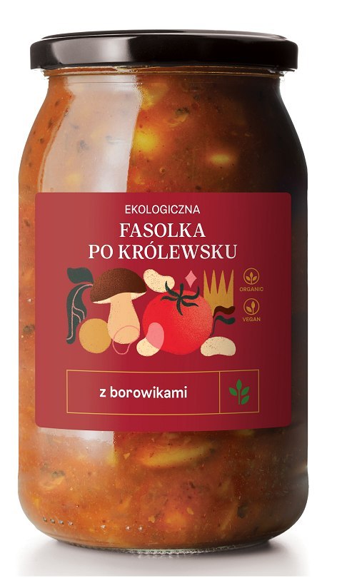 FASOLKA PO KRÓLEWSKU Z BOROWIKAMI BIO 900 ml - DELIKATNA DELIKATNA (kombucha, kimchi, zakwas) FASOLKA PO KRÓLEWSKU Z BOROWIKAMI BIO 900 ml - DELIKATNA DELIKATNA (kombucha, kimchi, zakwas)