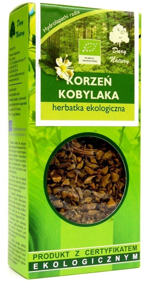 HERBATKA Z KORZENIA KOBYLAKA BIO 50 g - DARY NATURY DARY NATURY - herbatki HERBATKA Z KORZENIA KOBYLAKA BIO 50 g - DARY NATURY DARY NATURY - herbatki