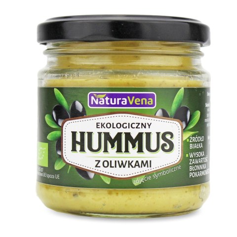 HUMMUS Z OLIWKAMI BIO 185 g - NATURAVENA NATURAVENA BIO