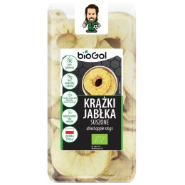 JABŁKA SUSZONE KRĄŻKI BEZGLUTENOWE BIO 50 g - BIO GOL BIOGOL (produkty śniadaniowe, przekąski bez cukru)