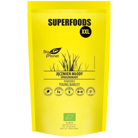 JĘCZMIEŃ MŁODY SPROSZKOWANY BIO 400 g - BIO PLANET BIO PLANET - seria SUPERFOODS JĘCZMIEŃ MŁODY SPROSZKOWANY BIO 400 g - BIO PLANET BIO PLANET - seria SUPERFOODS