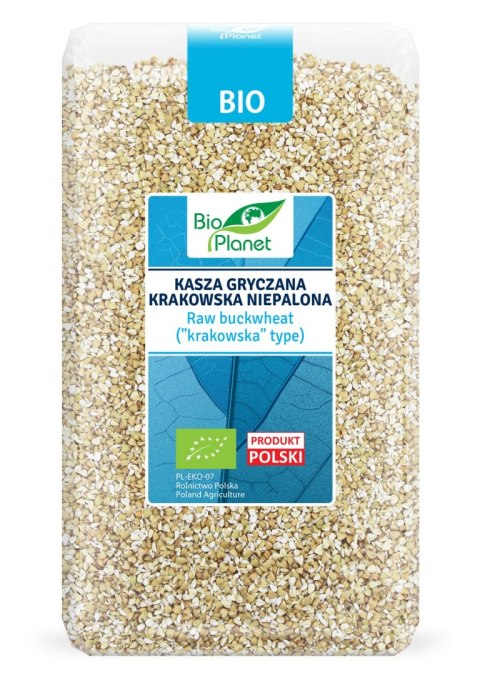 KASZA GRYCZANA KRAKOWSKA NIEPALONA BIO 1 kg - BIO PLANET BIO PLANET - seria NIEBIESKA (ryże, kasze, ziarna) KASZA GRYCZANA KRAKOWSKA NIEPALONA BIO 1 kg - BIO PLANET BIO PLANET - seria NIEBIESKA (ryże, kasze, ziarna)