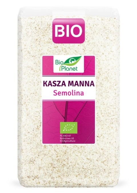 KASZA MANNA BIO 1 kg - BIO PLANET BIO PLANET - seria RÓŻOWA (płatki, otręby, musli) KASZA MANNA BIO 1 kg - BIO PLANET BIO PLANET - seria RÓŻOWA (płatki, otręby, musli)