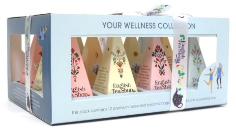 KOLEKCJA HERBATEK OWOCOWO - ZIOŁOWYCH BIO PIRAMIDKI (YOUR WELLNESS - 6 SMAKÓW) (12 x 2 g) 24 g - ENGLISH TEA SHOP ENGLISH TEA SHOP ORGANIC (herbaty) KOLEKCJA HERBATEK OWOCOWO - ZIOŁOWYCH BIO PIRAMIDKI (YOUR WELLNESS - 6 SMAKÓW) (12 x 2 g) 24 g - ENGLISH TEA SHOP ENGLISH TEA SHOP ORGANIC (herbaty)