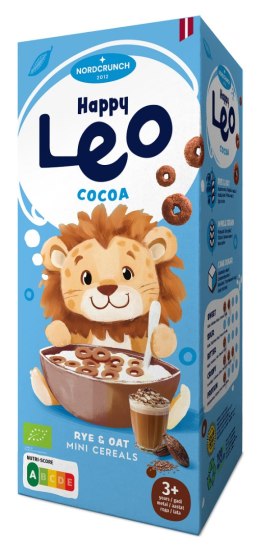 KÓŁKA ZBOŻOWE KAKAOWE DLA DZIECI BIO 150 g - NORDCRUNCH (HAPPY LEO) NORDCRUNCH (chrupki, produkty śniadaniowe)