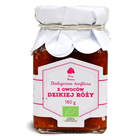 KONFITURA Z OWOCÓW DZIKIEJ RÓŻY BIO 180 g - DARY NATURY DARY NATURY - inne KONFITURA Z OWOCÓW DZIKIEJ RÓŻY BIO 180 g - DARY NATURY DARY NATURY - inne