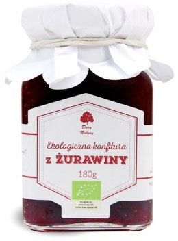 KONFITURA Z ŻURAWINY BIO 180 g - DARY NATURY DARY NATURY - inne