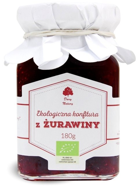 KONFITURA Z ŻURAWINY BIO 180 g - DARY NATURY DARY NATURY - inne KONFITURA Z ŻURAWINY BIO 180 g - DARY NATURY DARY NATURY - inne