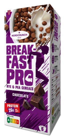 KULKI PROTEINOWE CZEKOLADOWE 150 g - NORDCRUNCH (BREAKFAST PRO) NORDCRUNCH (chrupki, produkty śniadaniowe)
