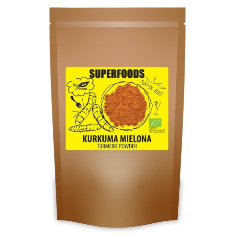 KURKUMA MIELONA BIO 200 g - BIO PLANET BIO PLANET - seria SUPERFOODS KURKUMA MIELONA BIO 200 g - BIO PLANET BIO PLANET - seria SUPERFOODS