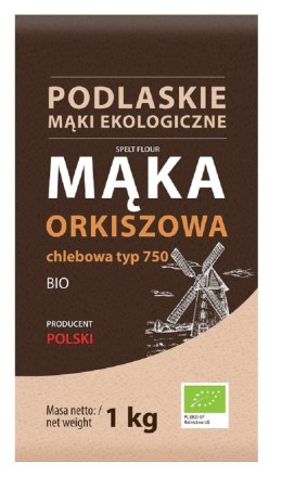 MĄKA ORKISZOWA CHLEBOWA TYP 750 BIO 1 kg - BIO LIFE (MĄKI PODLASKIE) BIO LIFE (mąki)