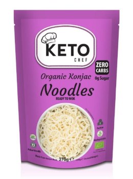 MAKARON (KONJAC) GOTOWY NA WOKA BEZGLUTENOWY BIO 270 g (200 g) - KETO CHEF (BETTER THAN FOODS) KETO CHEF (makarony konjac)
