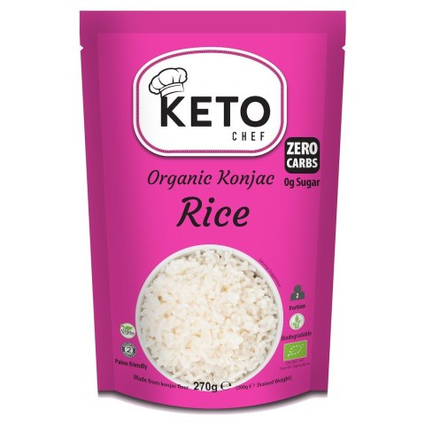 MAKARON (KONJAC) W KSZTAŁCIE RYŻU BEZGLUTENOWY BIO 270 g (200 g) - KETO CHEF (BETTER THAN FOODS) KETO CHEF (makarony konjac) MAKARON (KONJAC) W KSZTAŁCIE RYŻU BEZGLUTENOWY BIO 270 g (200 g) - KETO CHEF (BETTER THAN FOODS) KETO CHEF (makarony konjac)