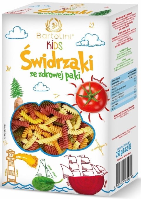 MAKARON (SEMOLINOWY Z SUSZONYMI WARZYWAMI) DLA DZIECI ŚWIDRZAKI 250 g - BARTOLINI BARTOLINI (makarony) MAKARON (SEMOLINOWY Z SUSZONYMI WARZYWAMI) DLA DZIECI ŚWIDRZAKI 250 g - BARTOLINI BARTOLINI (makarony)