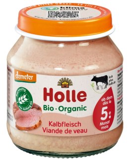 MIĘSO CIELĘCINA BEZ DODATKU CUKRÓW BEZGLUTENOWE OD 5 MIESIĄCA DEMETER BIO 125 g - HOLLE HOLLE (żywność dla niemowląt)