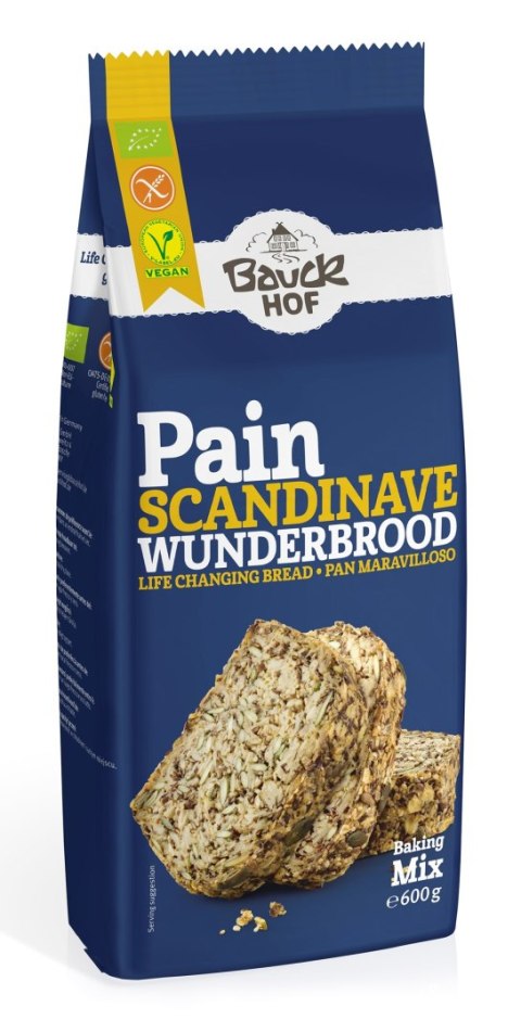MIESZANKA DO WYPIEKU CHLEBA WIELOZIARNISTEGO BEZGLUTENOWA (SKANDYNAWSKA) BIO 600 g - BAUCK HOF BAUCK HOF (mieszanki do wypieków) MIESZANKA DO WYPIEKU CHLEBA WIELOZIARNISTEGO BEZGLUTENOWA (SKANDYNAWSKA) BIO 600 g - BAUCK HOF BAUCK HOF (mieszanki do wypieków)