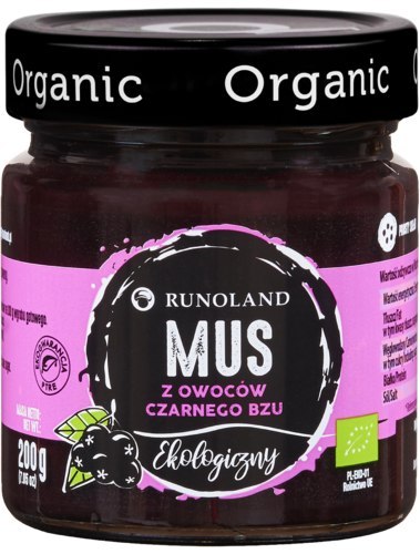 MUS Z CZARNEGO BZU BIO 200 g - RUNOLAND RUNOLAND (grzyby, zupy, przetwory) MUS Z CZARNEGO BZU BIO 200 g - RUNOLAND RUNOLAND (grzyby, zupy, przetwory)