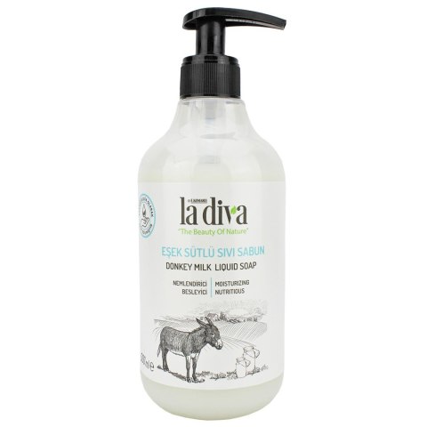 MYDŁO W PŁYNIE Z OŚLIM MLEKIEM 500 ml - LA DIVA LA DIVA (mydła) MYDŁO W PŁYNIE Z OŚLIM MLEKIEM 500 ml - LA DIVA LA DIVA (mydła)